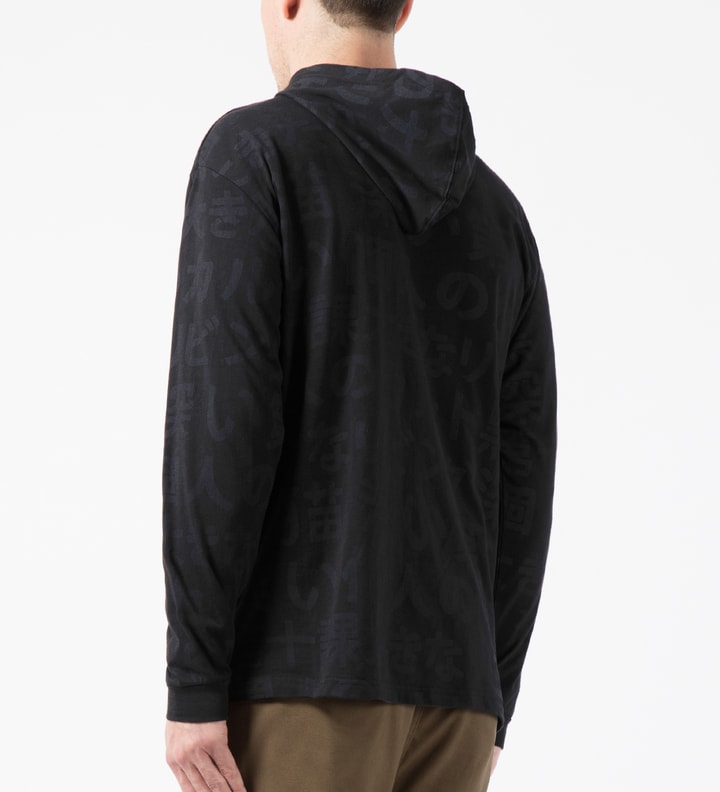 Black Kanji Hooded T-Shirt Placeholder Image