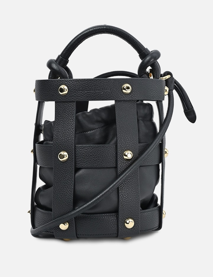 Salvatore Ferragamo SS22 Cage Leather Bucket Bag Placeholder Image