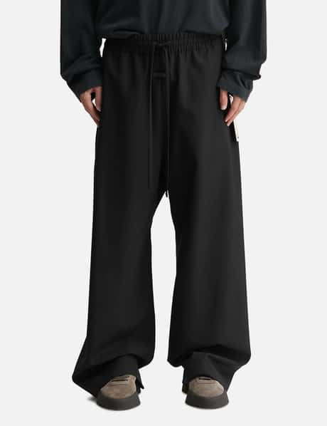 Wool Ripstop Wide Leg Drawstring Pants view 10