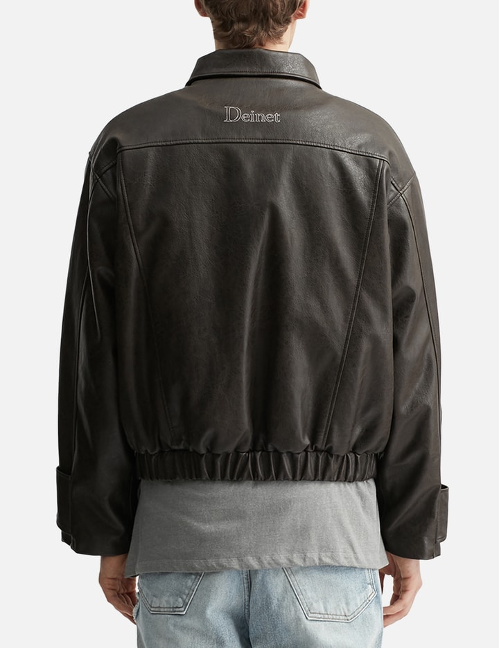 Faux Leather Bomber Jacket Placeholder Image