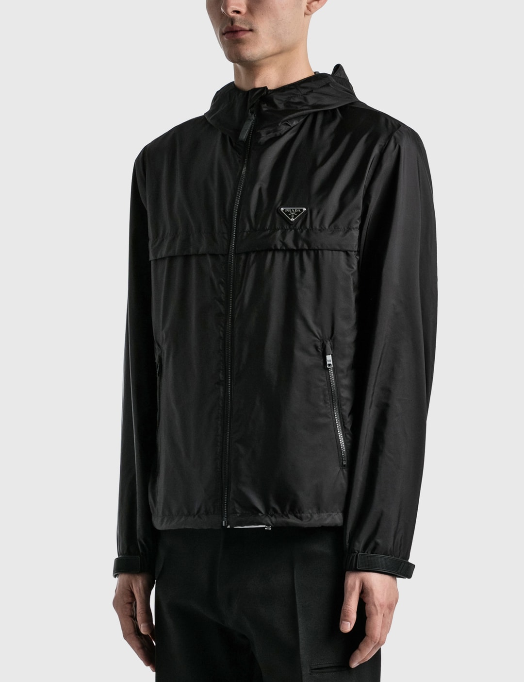 Prada - Logo Windbreaker Jacket | HBX - Globally Curated Fashion and  Lifestyle by Hypebeast