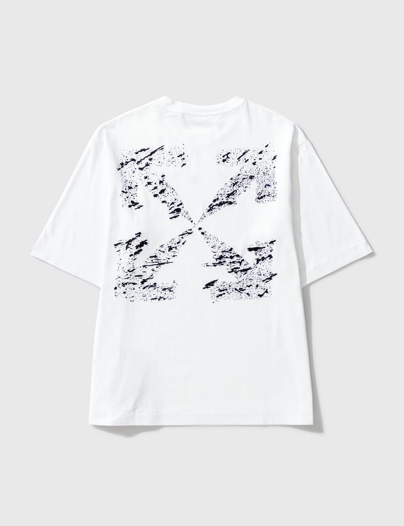 off white paint tee