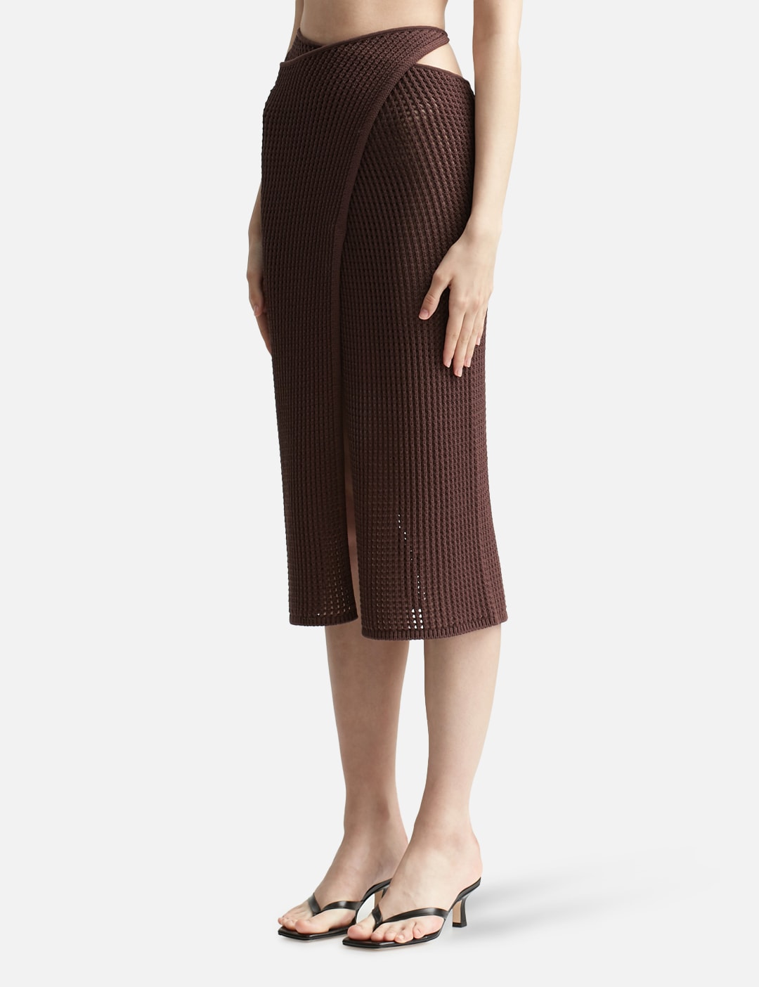 Crochet Midi Wrap Skirt view 14