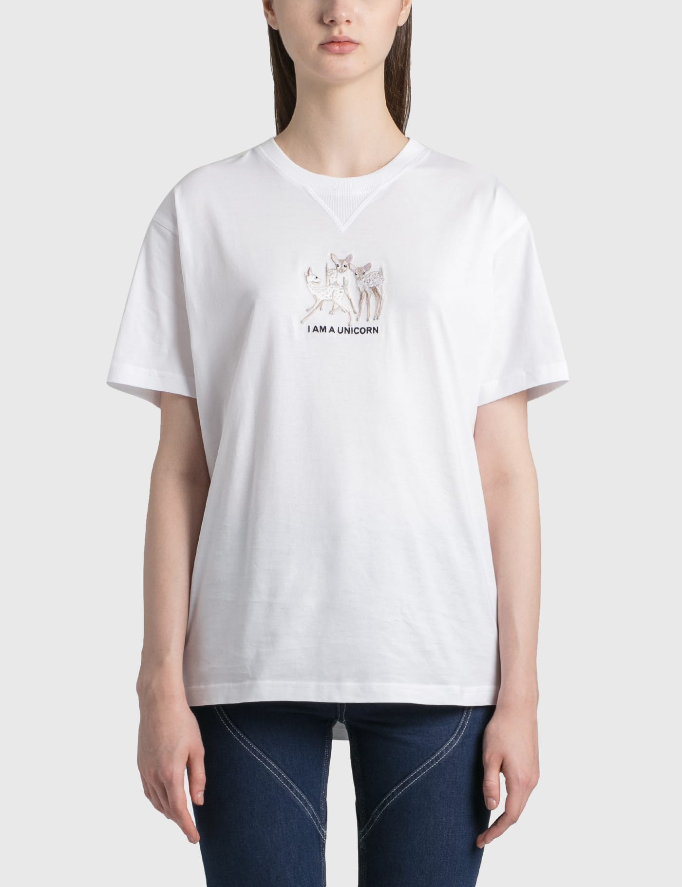 Burberry Embroidered Deer T-shirt
