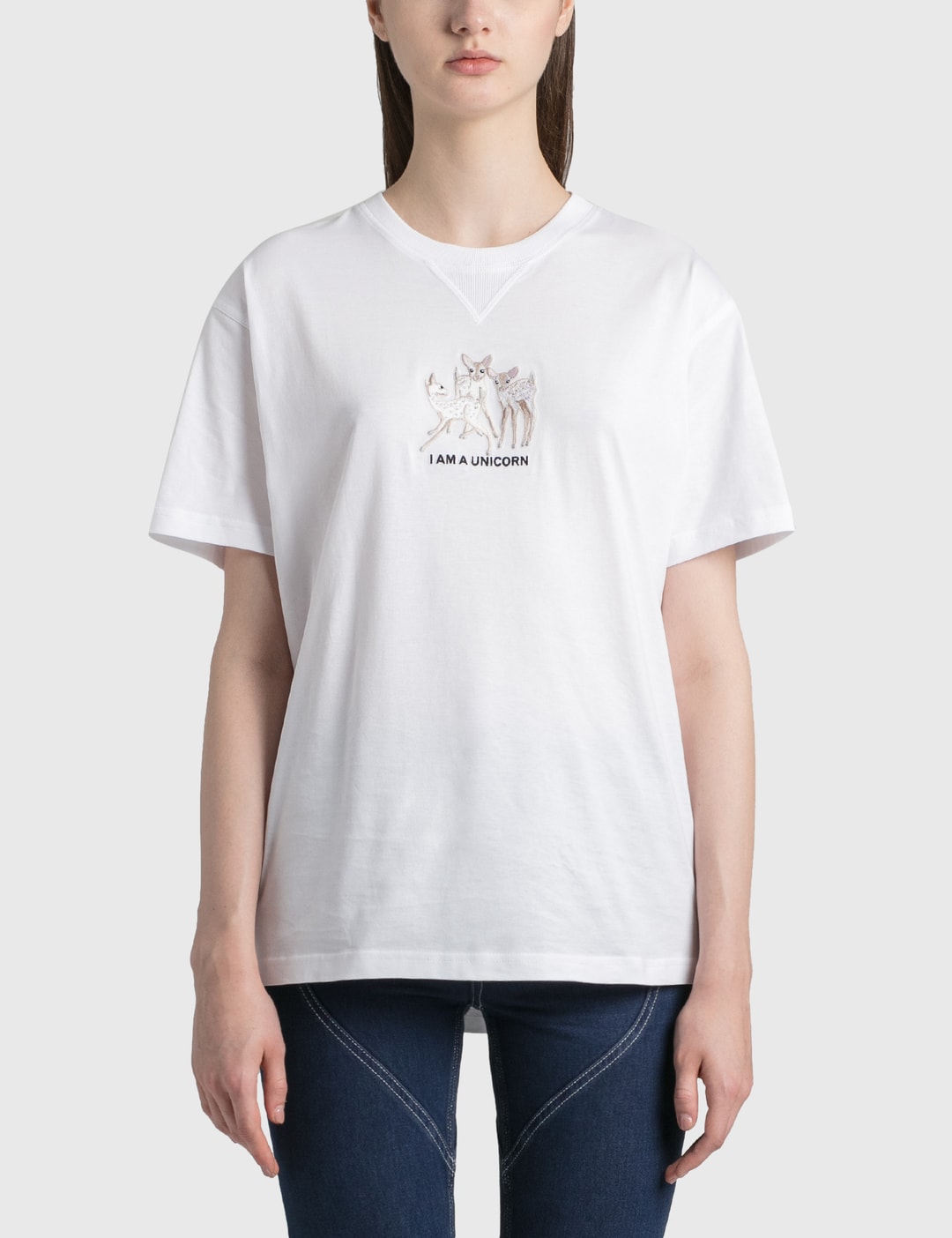 Burberry - Embroidered Deer T-shirt | HBX - Globally Curated Fashion and  Lifestyle by Hypebeast