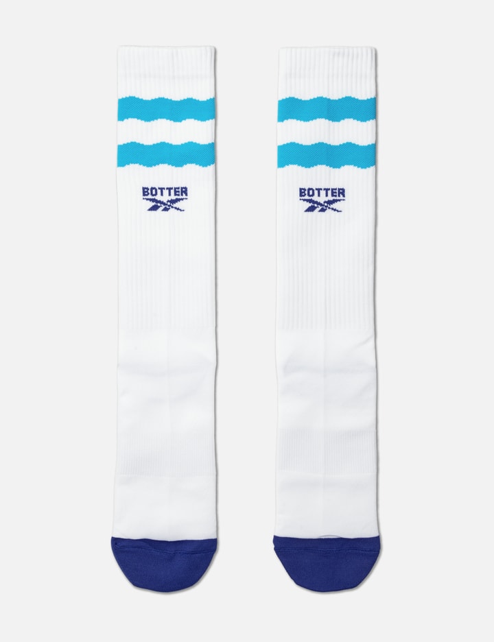 Shop Reebok X Botter Soccer Socks Aqua Blue