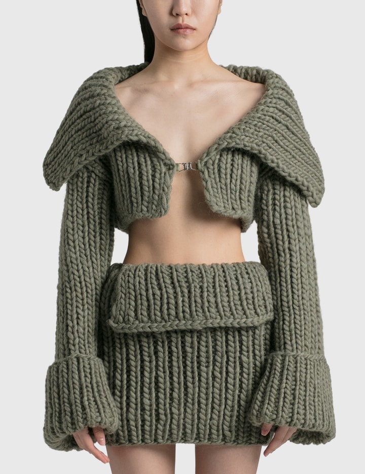 Knitted Cropped Cardigan Placeholder Image