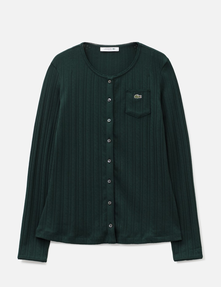 Lacoste Pointelle Long Sleeved T-Shirt