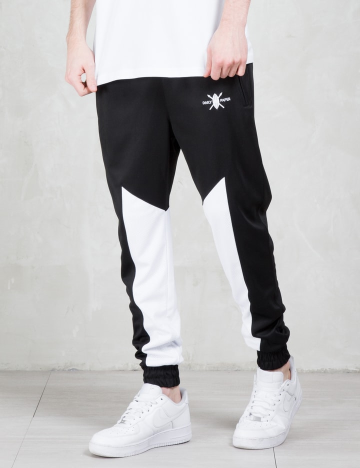 Black Mesh Panel Track Pants Placeholder Image
