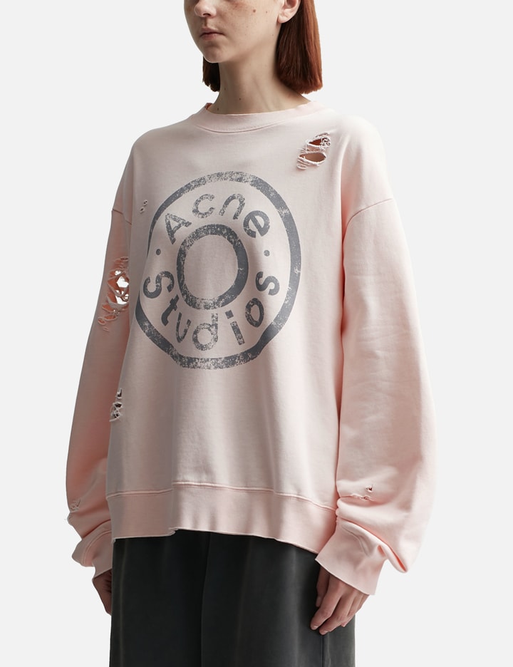 Logo Print Distressed Sweater Placeholder Image