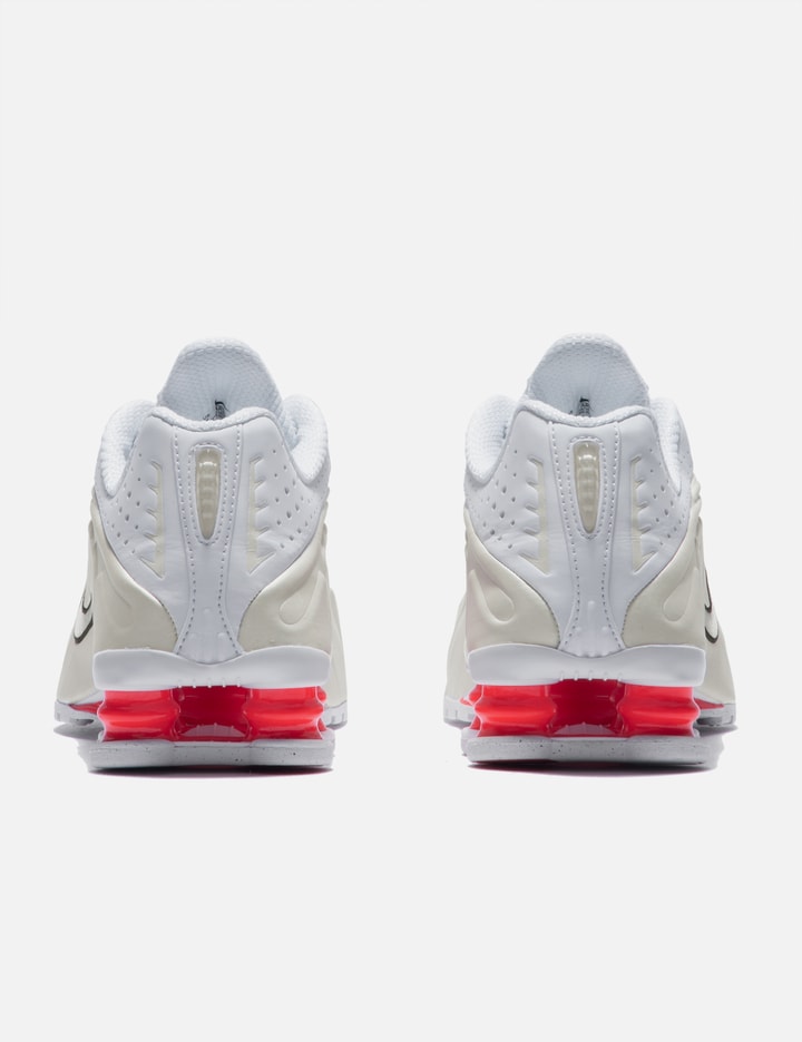 Nike Shox R4 Rubber-trimmed Shell Sneakers In White
