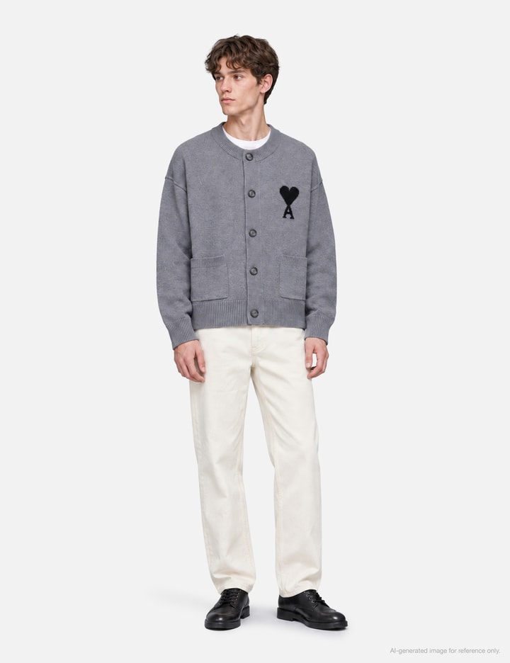 Ami Wool Ami De Coeur Cardigan