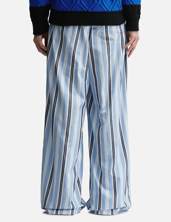 Striped wide-leg pants in multicoloured - Dries Van Noten