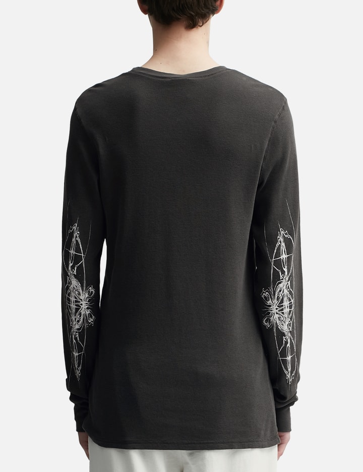 Shop Basketcase War Thermal Long Sleeve T-shirt In Black