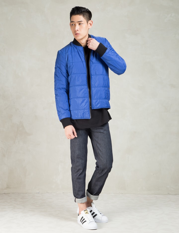 Blue Quilted Bomber Placeholder Image