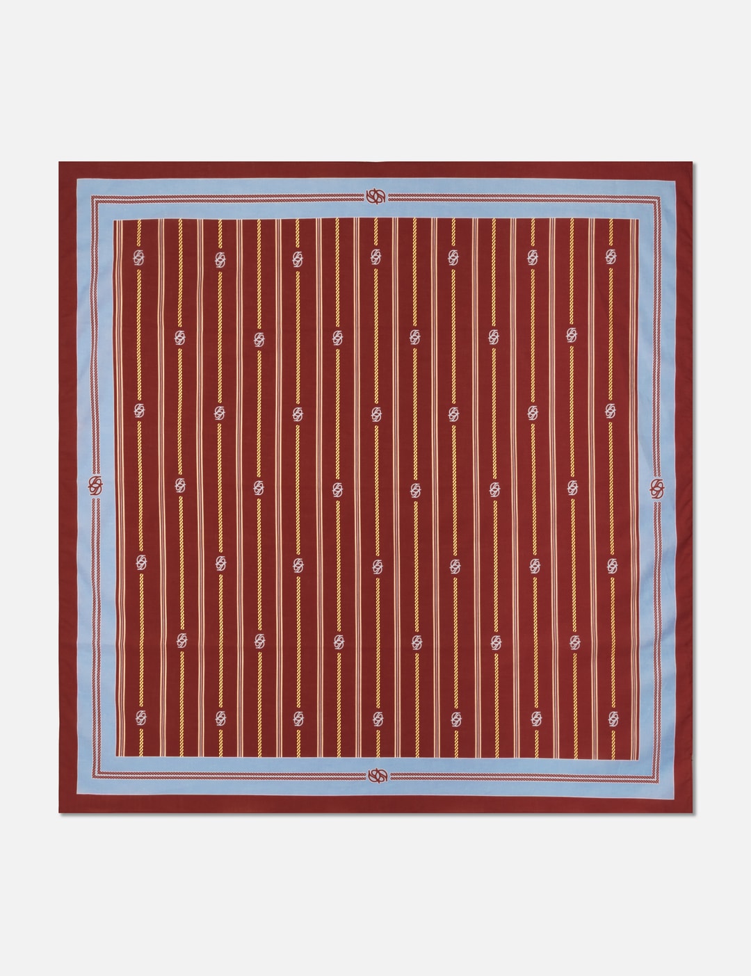 Foulard Rayure Monogramme