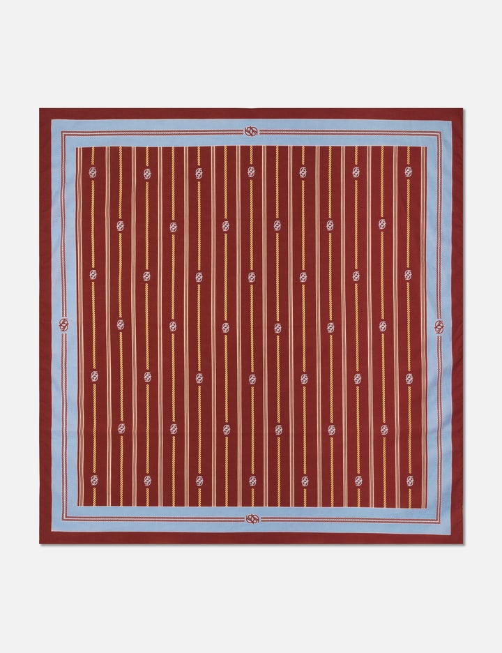 Foulard Rayure Monogramme