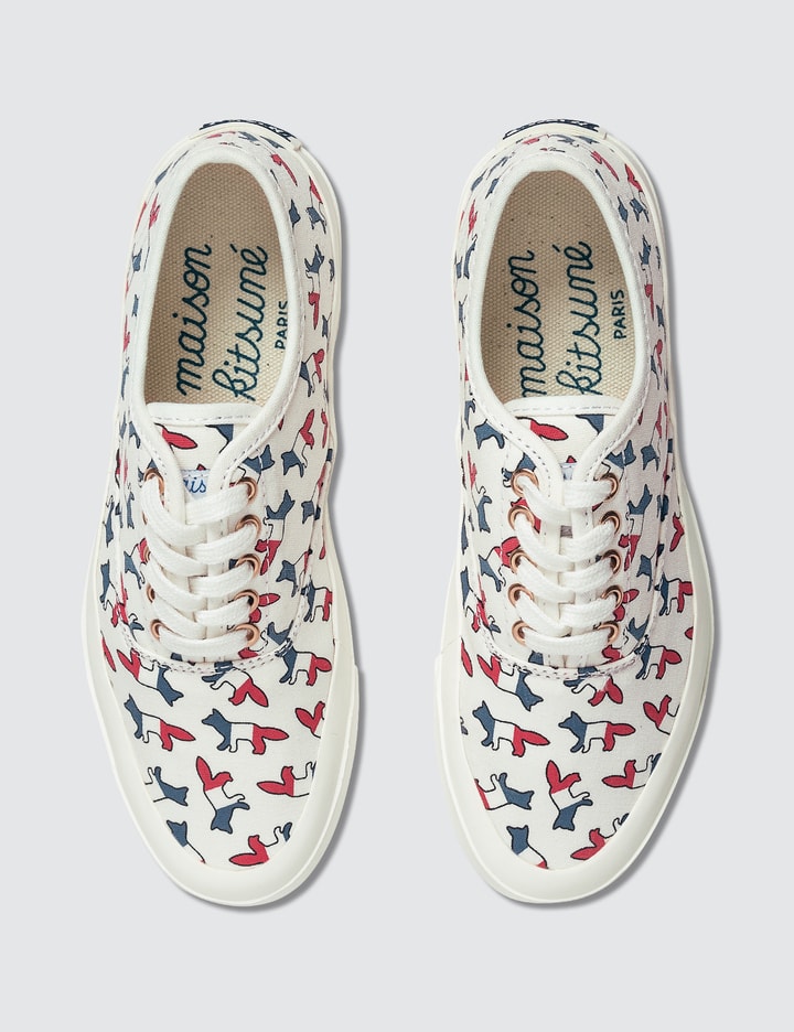 All-over Tricolor Fox Canvas Sneakers Placeholder Image