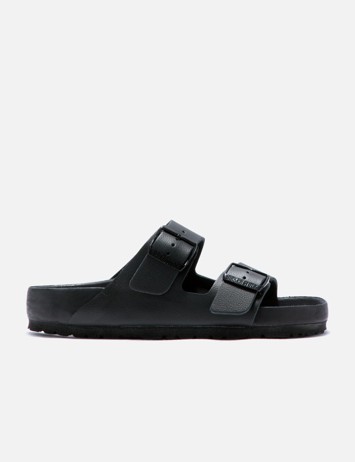 Birkenstock Women's Arizona Exquisite Double-strap Flat Leather Sandals In Black