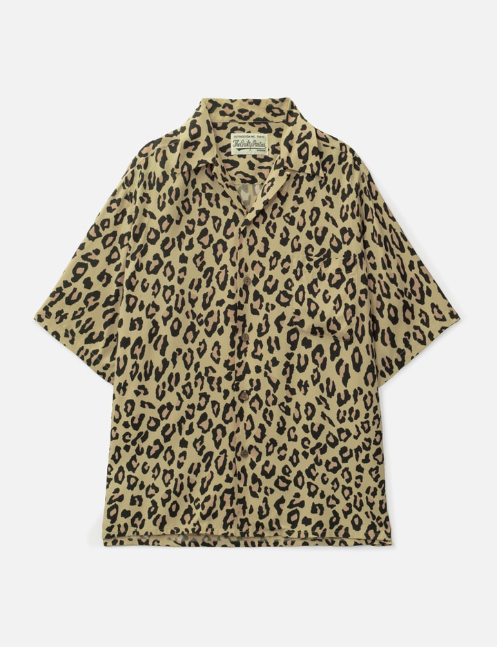 WACKO MARIA Leopard Open Collar Shirt