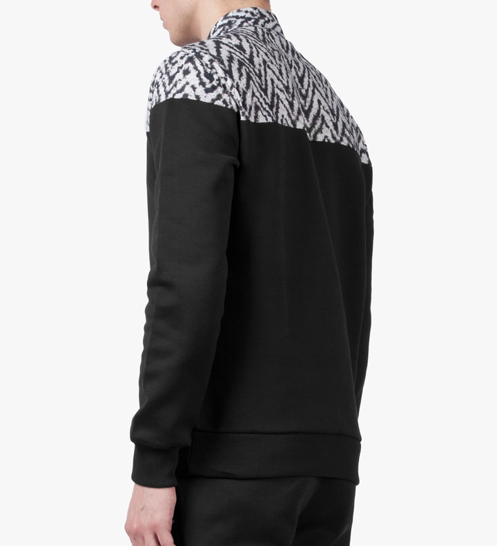 Noir Hybrid Chemise Imprime Chevron Sweatshirt Placeholder Image