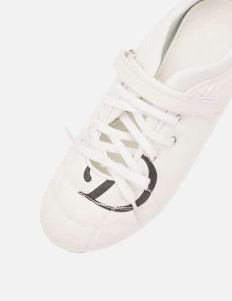 D Logo Lace Up Mozzi Shoes In White view 13