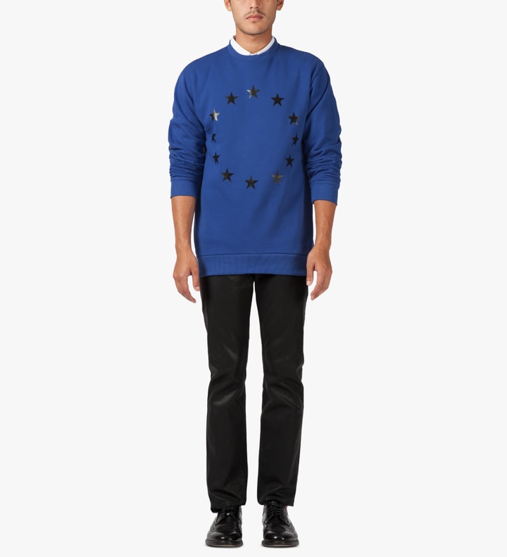 Blue Stars Crewneck Sweater Placeholder Image