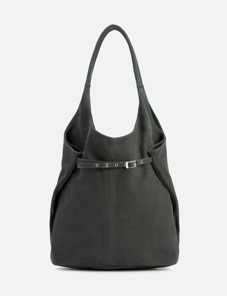 anggae Washed Canvas Big Shoulder Bag