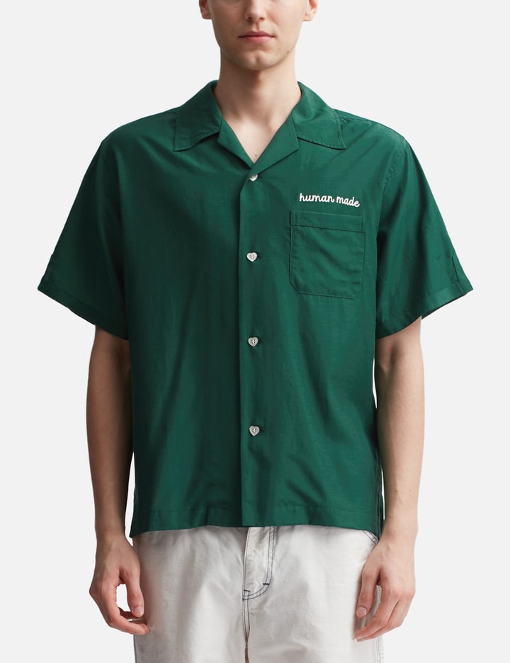 Shop Human Made Bowling Shirt In Green