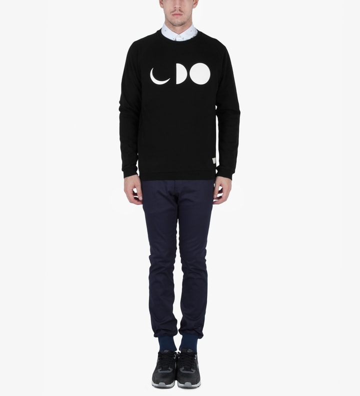 Black/White Grill Half-Moon Sweatshirt Placeholder Image