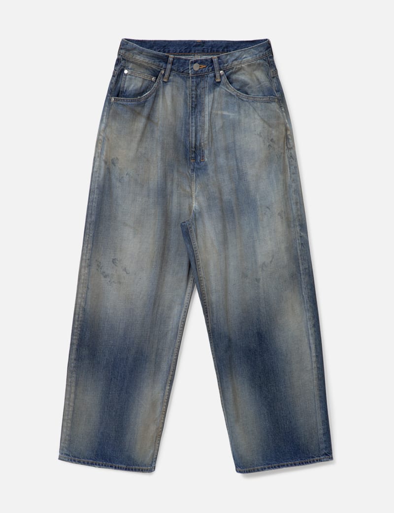 ANCELLM AGING WIDE 5P DENIM PANTS サイズ3 ANCELLM 5P DENIM 