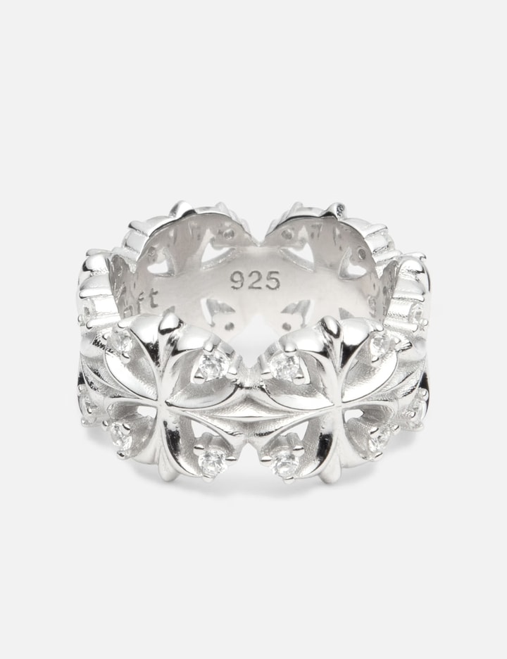 MIDNIGHTFACTORY Maltese Cross Quadruplets Ring