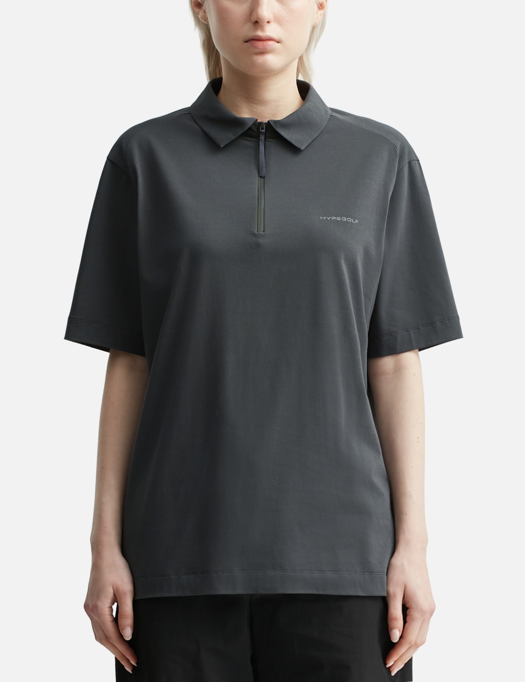 X POST ARCHIVE FACTION (PAF) Half Zip-Up Polo T-Shirts view 17