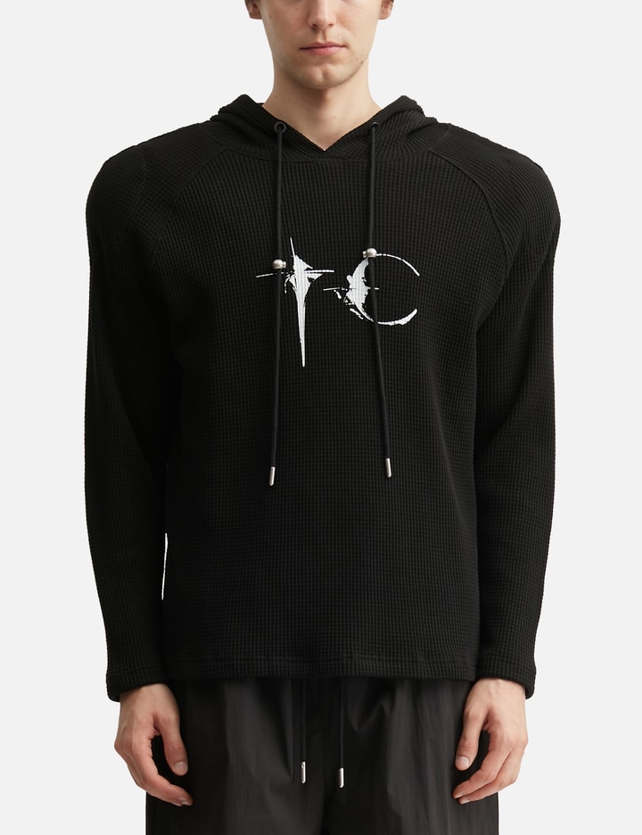 THUG CLUB Bulk Shoulder Waffle Hoodie