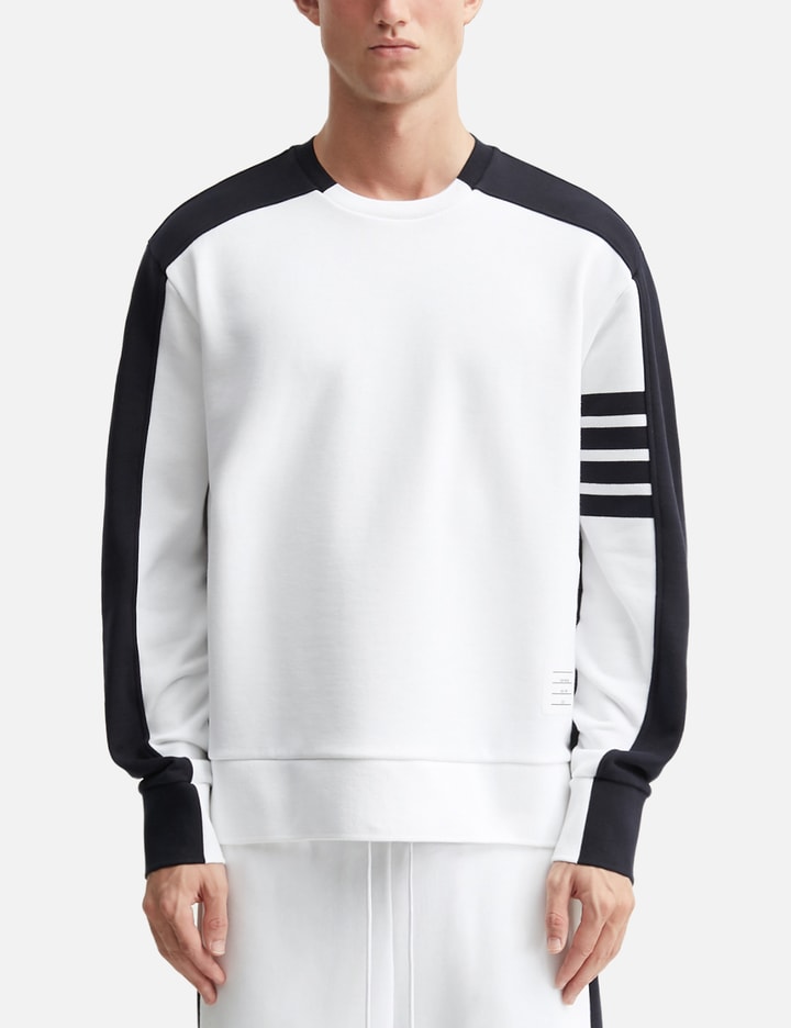 Thom Browne Colorblock Classic Loopback 4-Bar Pullover