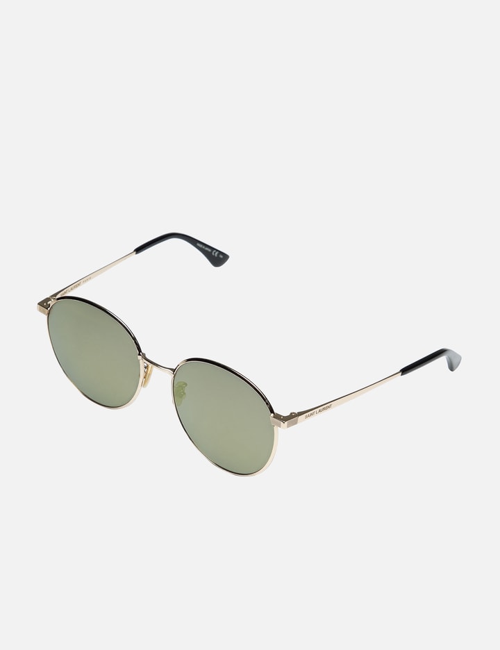 Shop Saint Laurent Sunglasses By Hedi Slimane In Gold