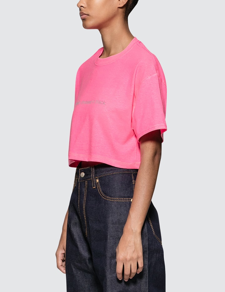 Usually Dressed In Black. Neon Crop Tee Placeholder Image