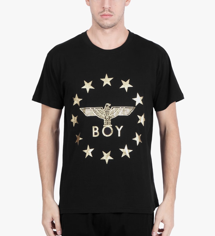 Black/Gold Boy Globe Star T-Shirt Placeholder Image