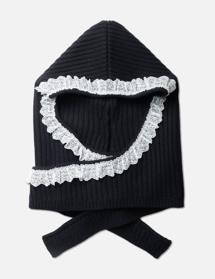 Ganni Compact Wool Balaclava Lace