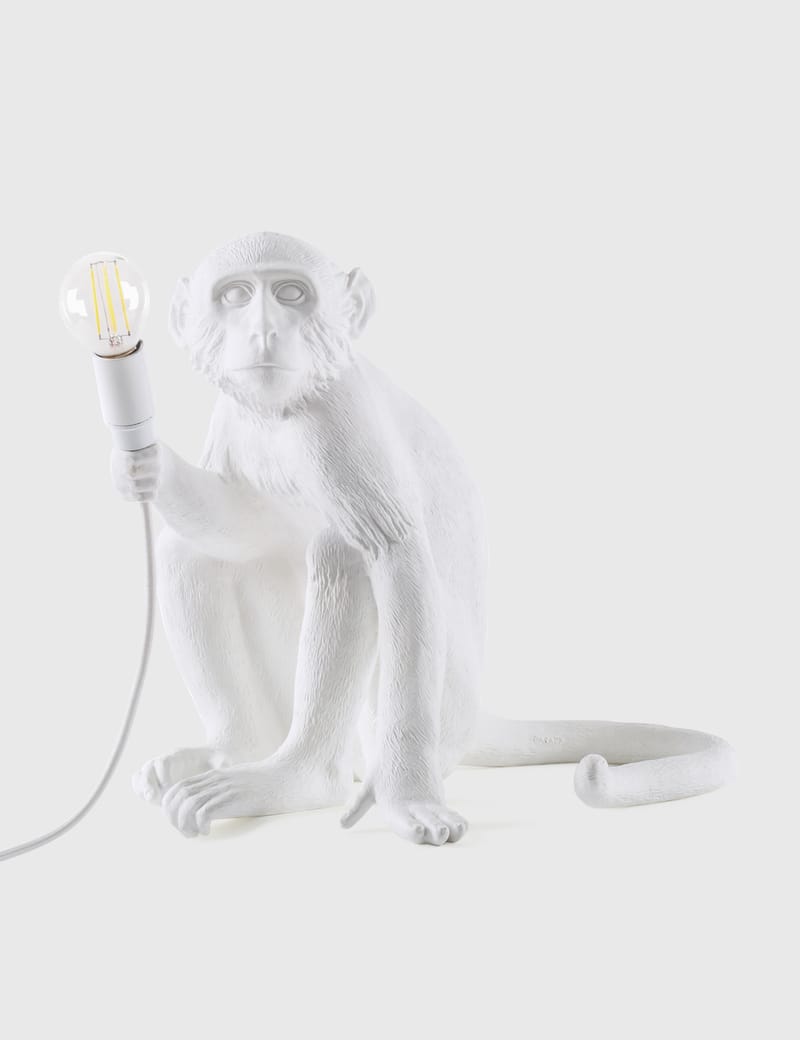 monkey lamp sitting