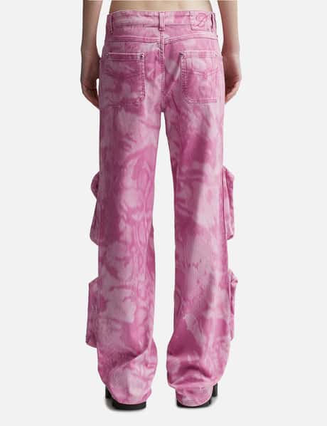Chiné Camouflage Print Cargo Pants view 9
