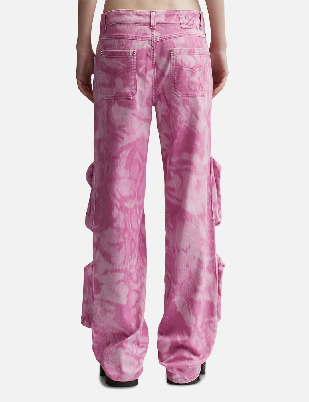 Chiné Camouflage Print Cargo Pants view 10