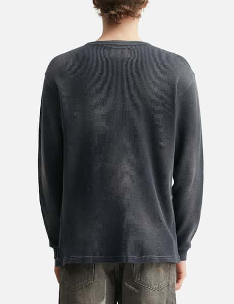 NH X OOTD . Waffle Fabric Crewneck Long Sleeve view 13