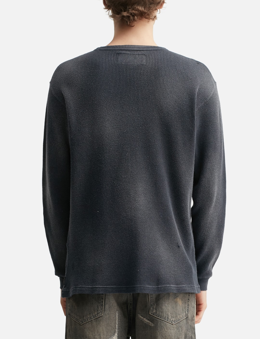 NH X OOTD . Waffle Fabric Crewneck Long Sleeve view 14