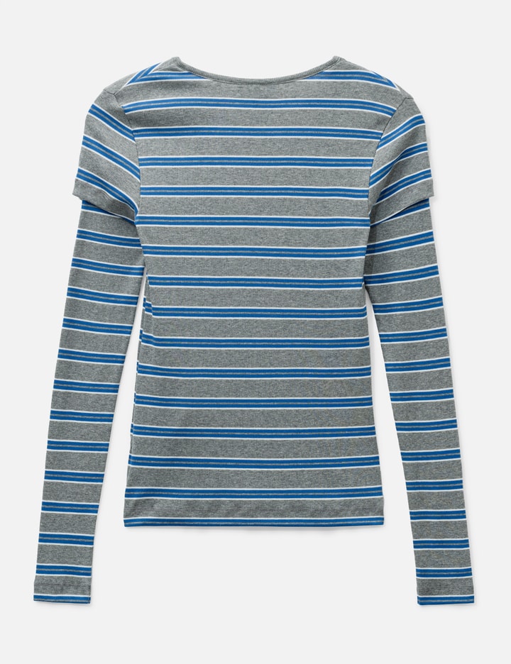 Ganni Long-Sleeve Top In Stripe