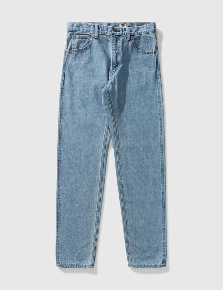 Blue Blue Japan Selvedge Worn Out Slim Jeans In Blue