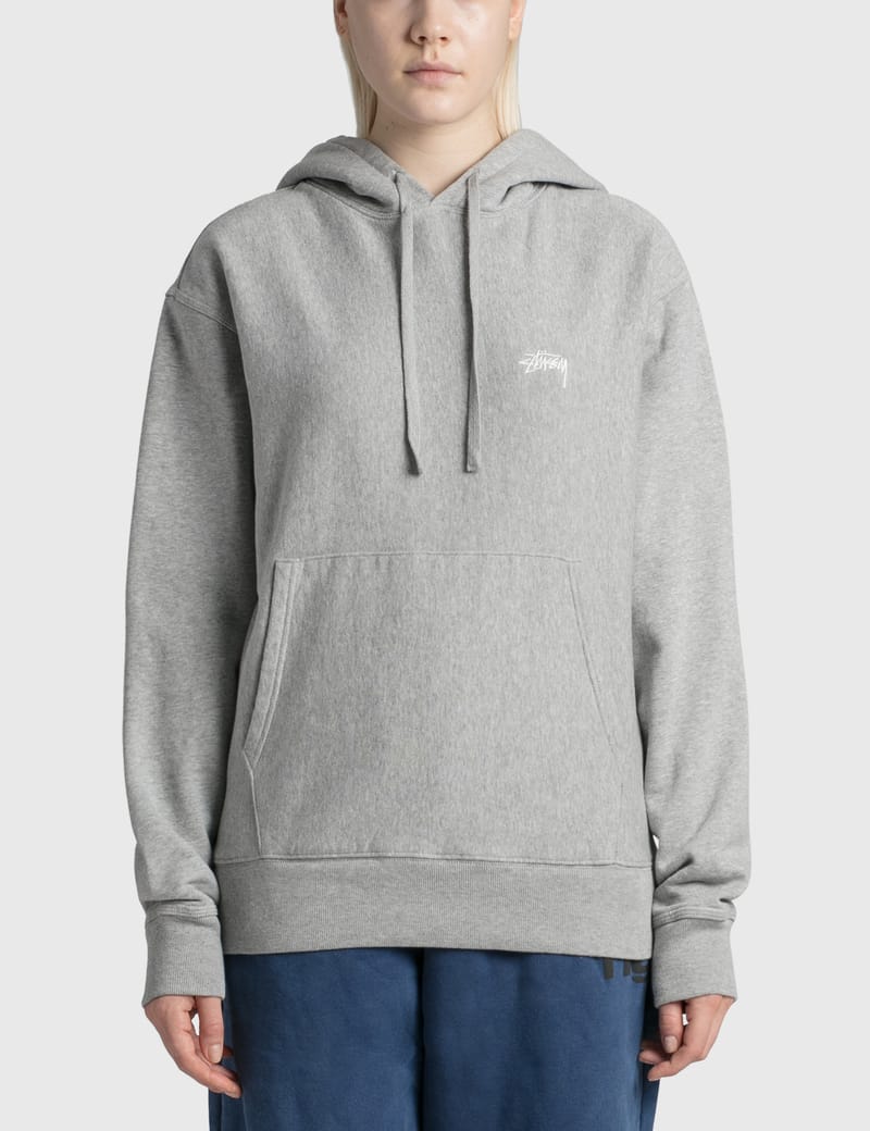 grey stussy hoodie