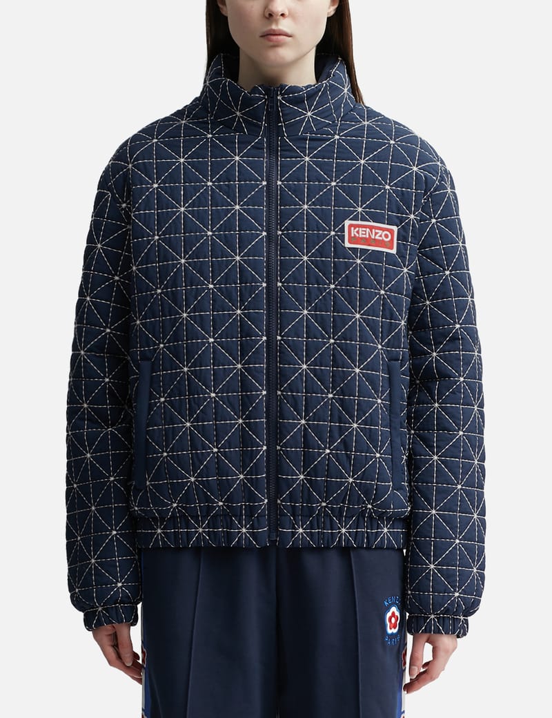 極美品 KENZO ケンゾー ショートジャケット シルク ナイロン 花柄 