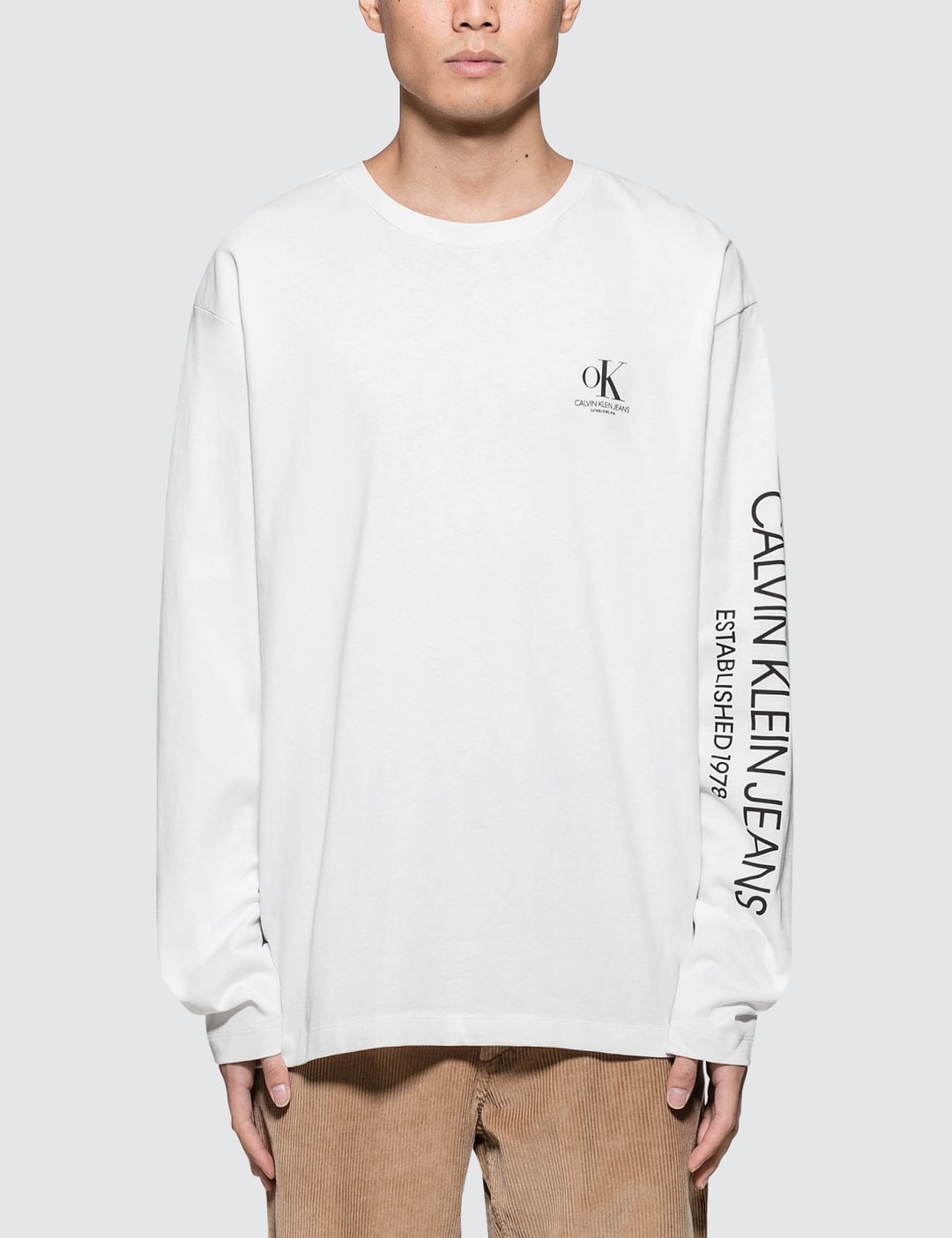 ok logo t-shirt, Calvin Klein Jeans Est. 1978