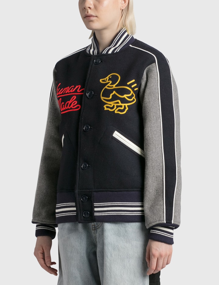 Human Made - Varsity Jacket  HBX - Globally Curated Fashion and Lifestyle  by Hypebeast